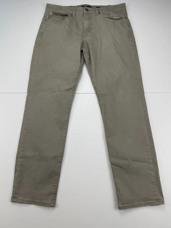 Lucky Brand Other - Lucky Brand 121 Slim Straight Pants Mens 34x30 Khaki Tan Stretch Chino